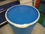 Blue Plastic Barrels