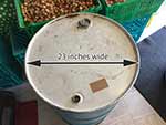 55 Gallon Metal Burn Barrels - Sealed Lid